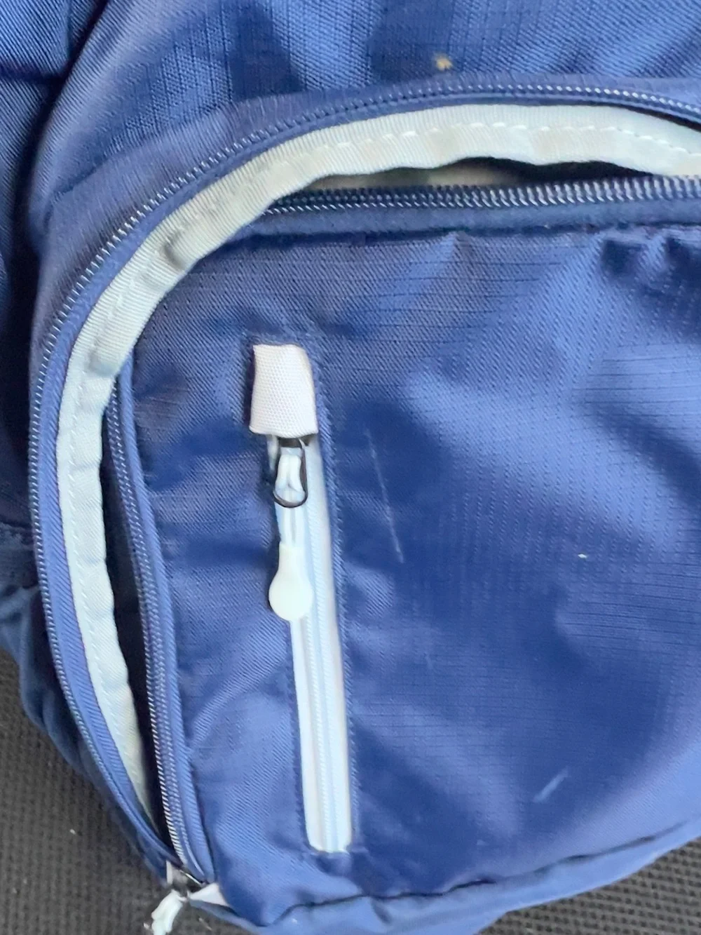 chork Navy Backpack with Light Blue Accents